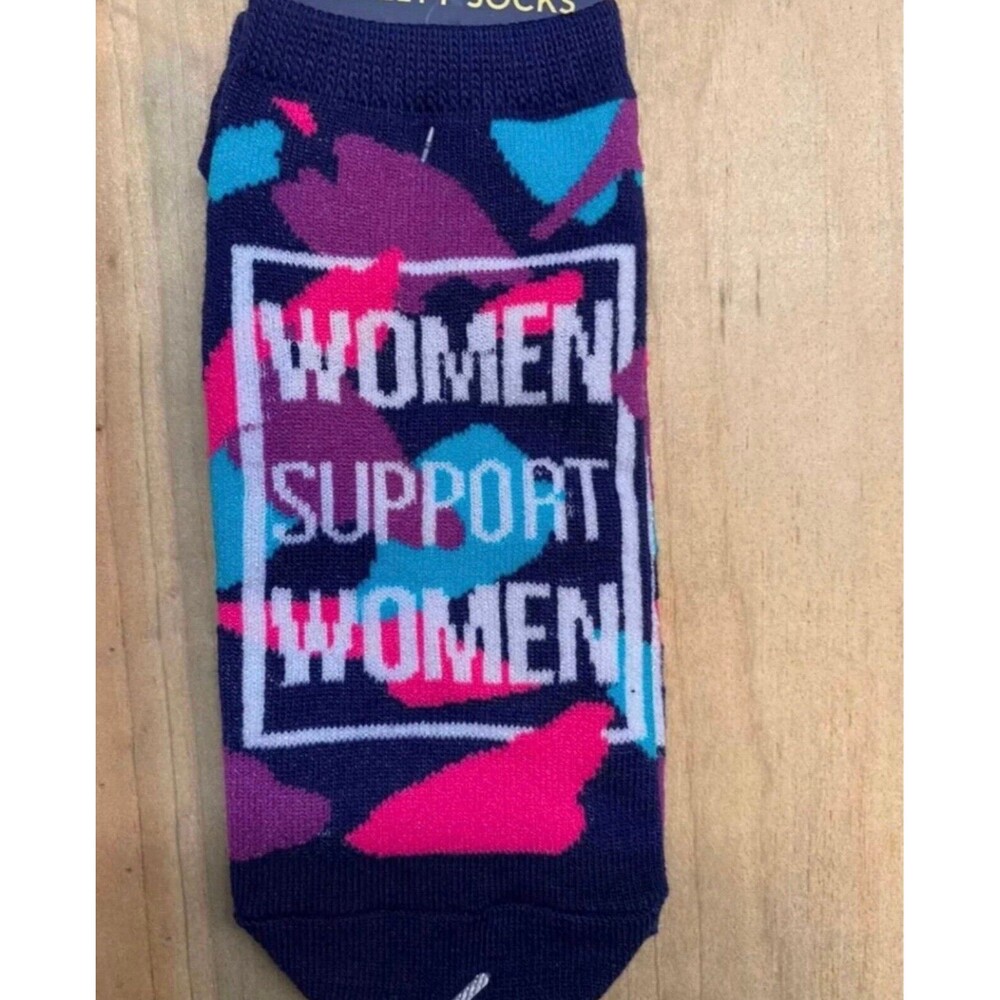 Women Support Women Low Cut Novelty Socks One Size